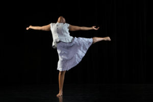 Dancer striking a pose