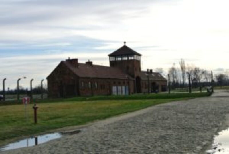 Main building at Auschwitz II Birkenau