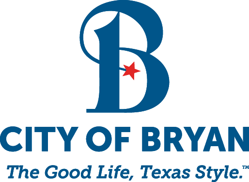 City of Bryan logo with the phrase "The good life. Texas style." written under