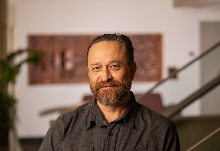 A portrait of a man.