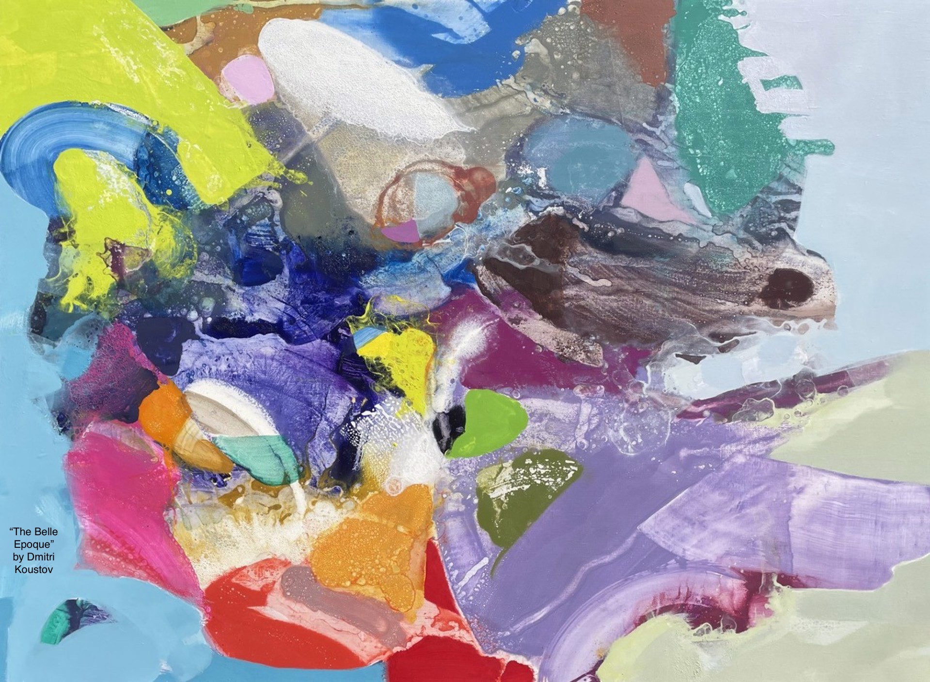 watercolor swirls on paint