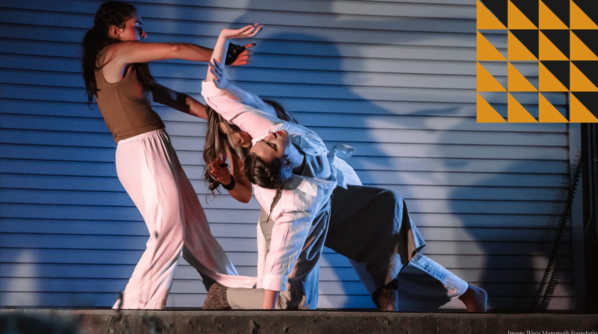 Dance students perform at Waco Mammoth National Monument.