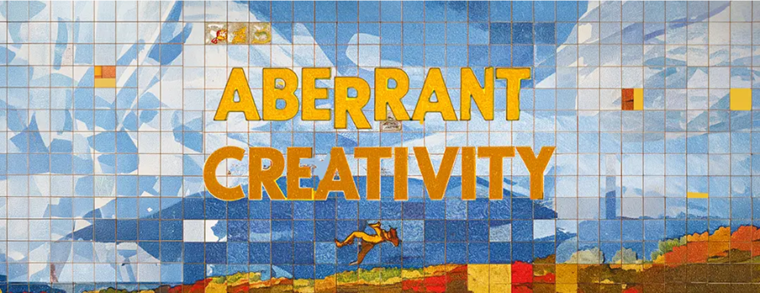 A decorative image with the words "Aberrant Creativity."